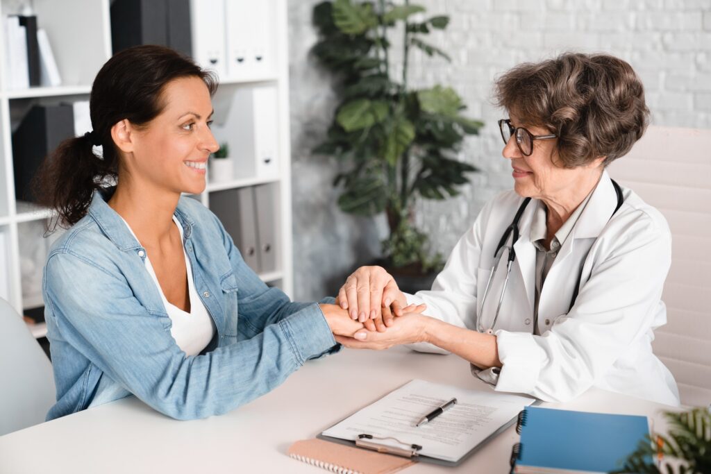 Helping hand. Support and id, hope concept. Recuperation and treatment, healing after severe disease